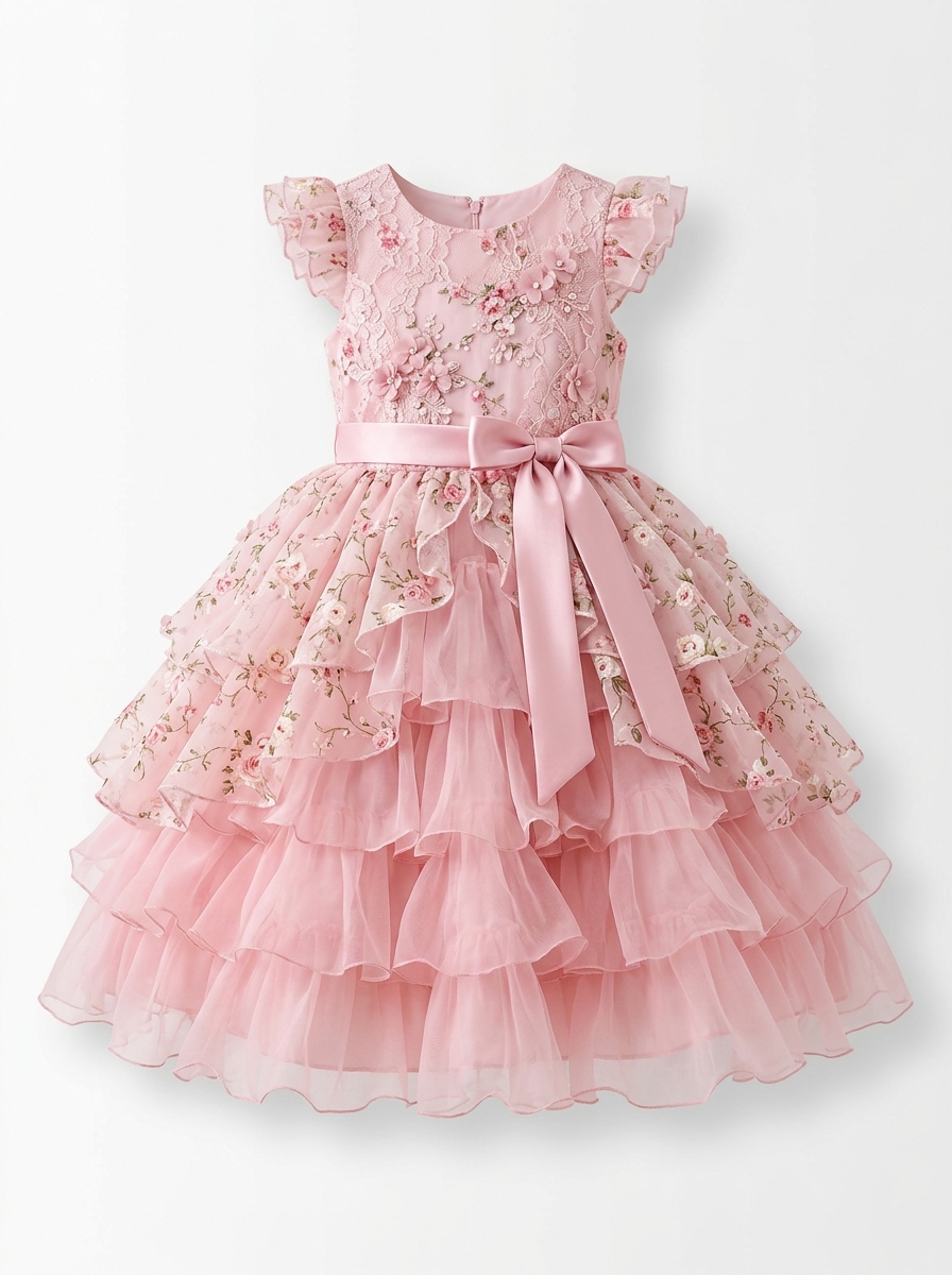 Rosé Petal Party Dress